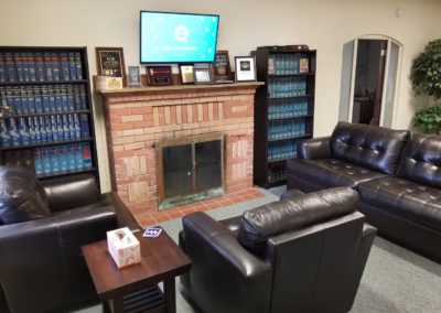 Photo of Reception Area and fireplace